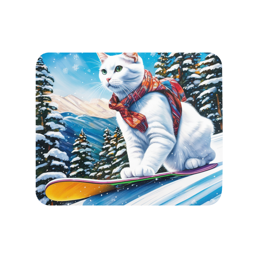 PugMug Custom White Companion Cat Mouse Pad