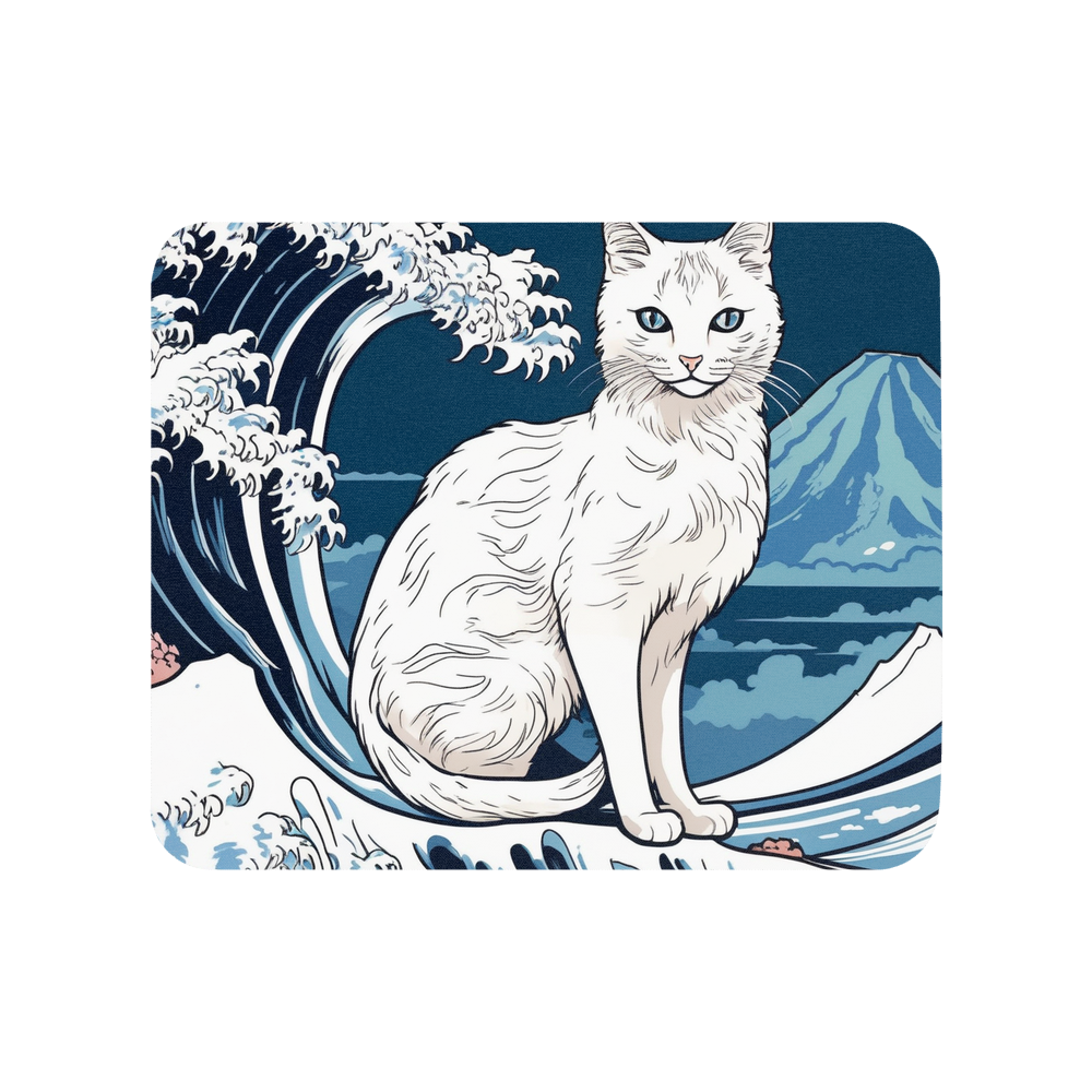 PugMug Custom White Companion Cat Mouse Pad