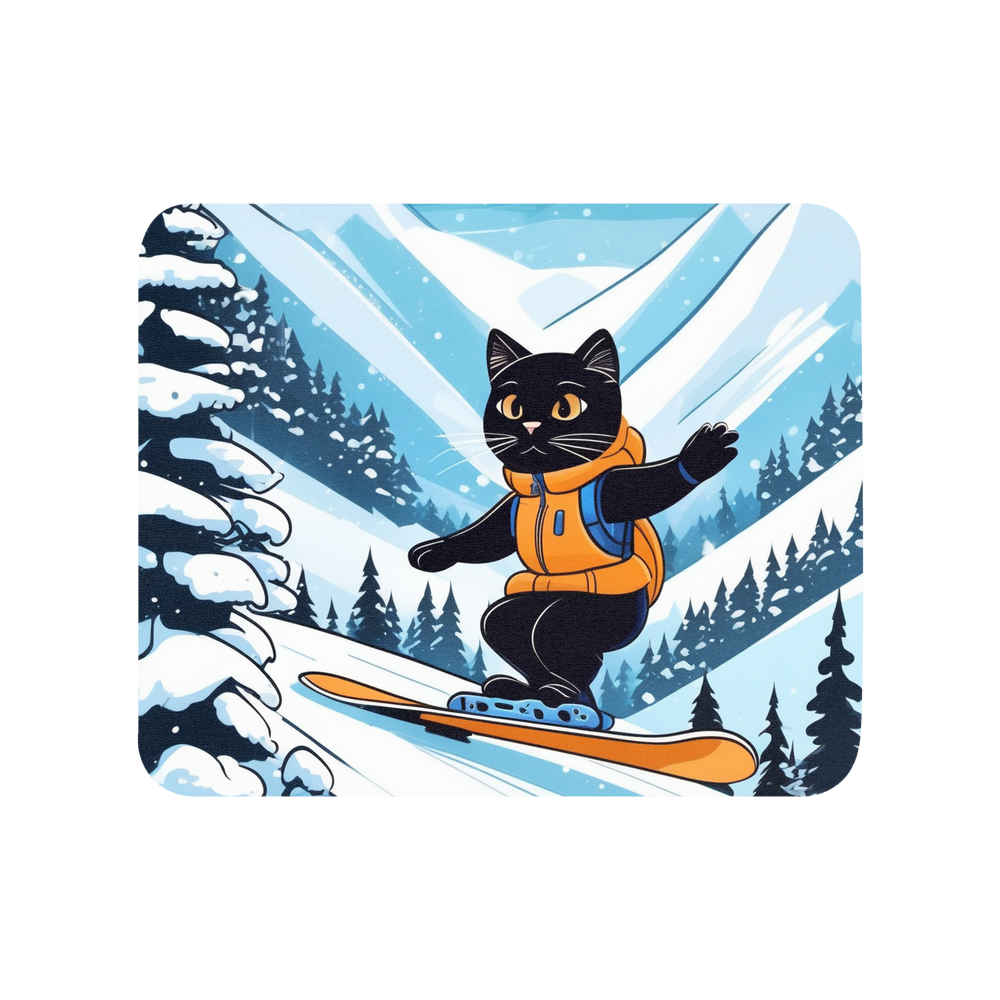 PugMug Custom Black Companion Cat Mouse Pad