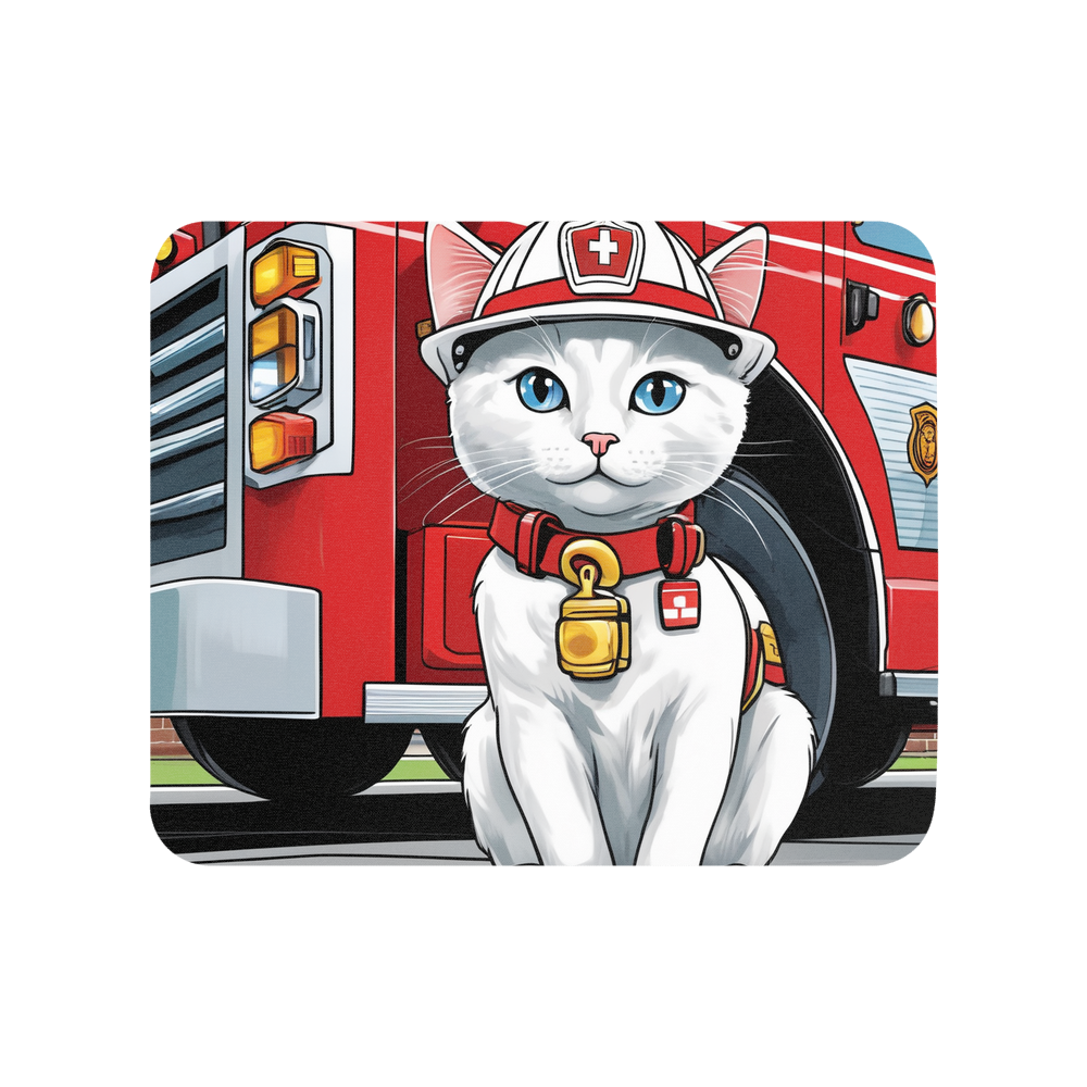 PugMug Custom White Companion Cat Mouse Pad