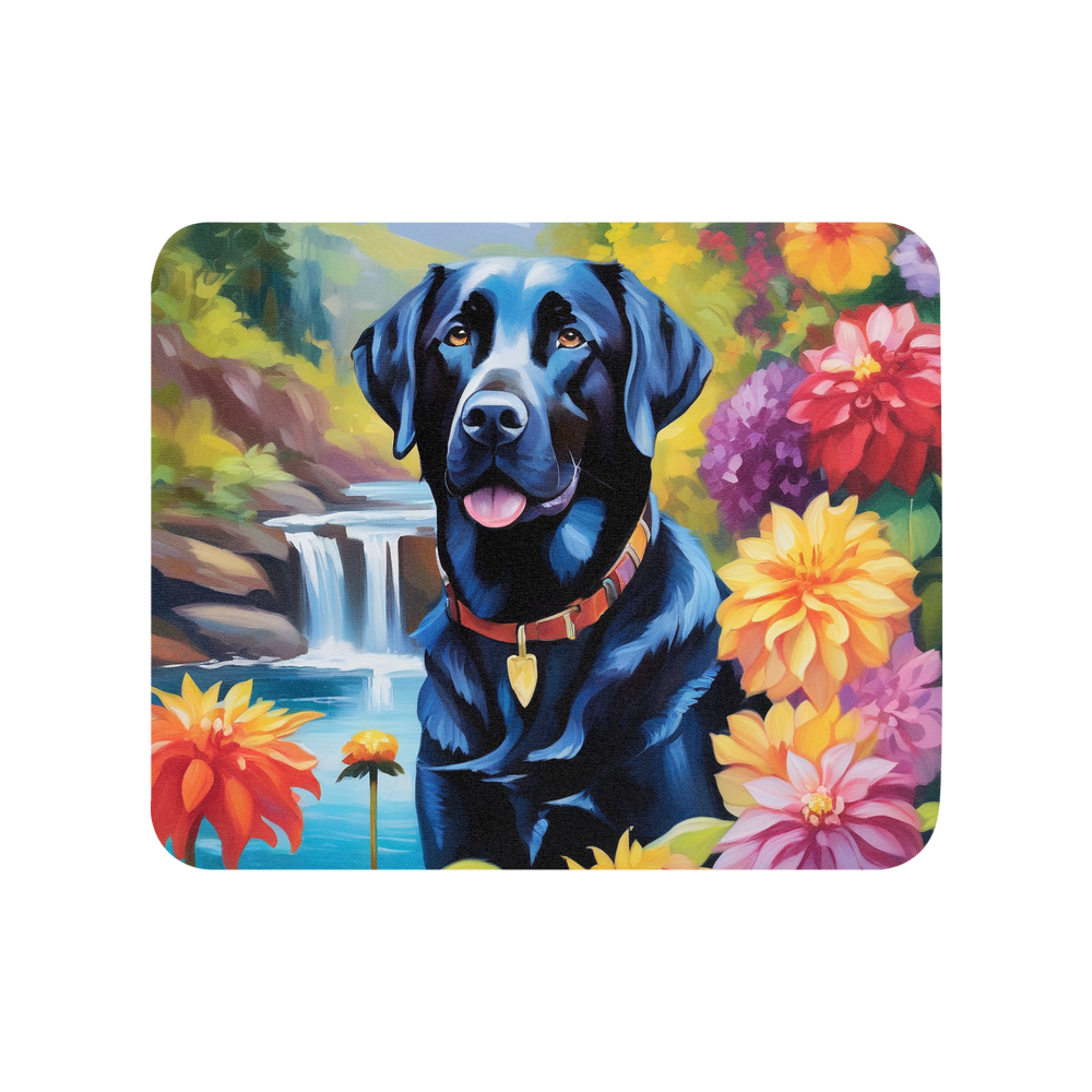 PugMug Custom Black Labrador Retriever Mouse Pad