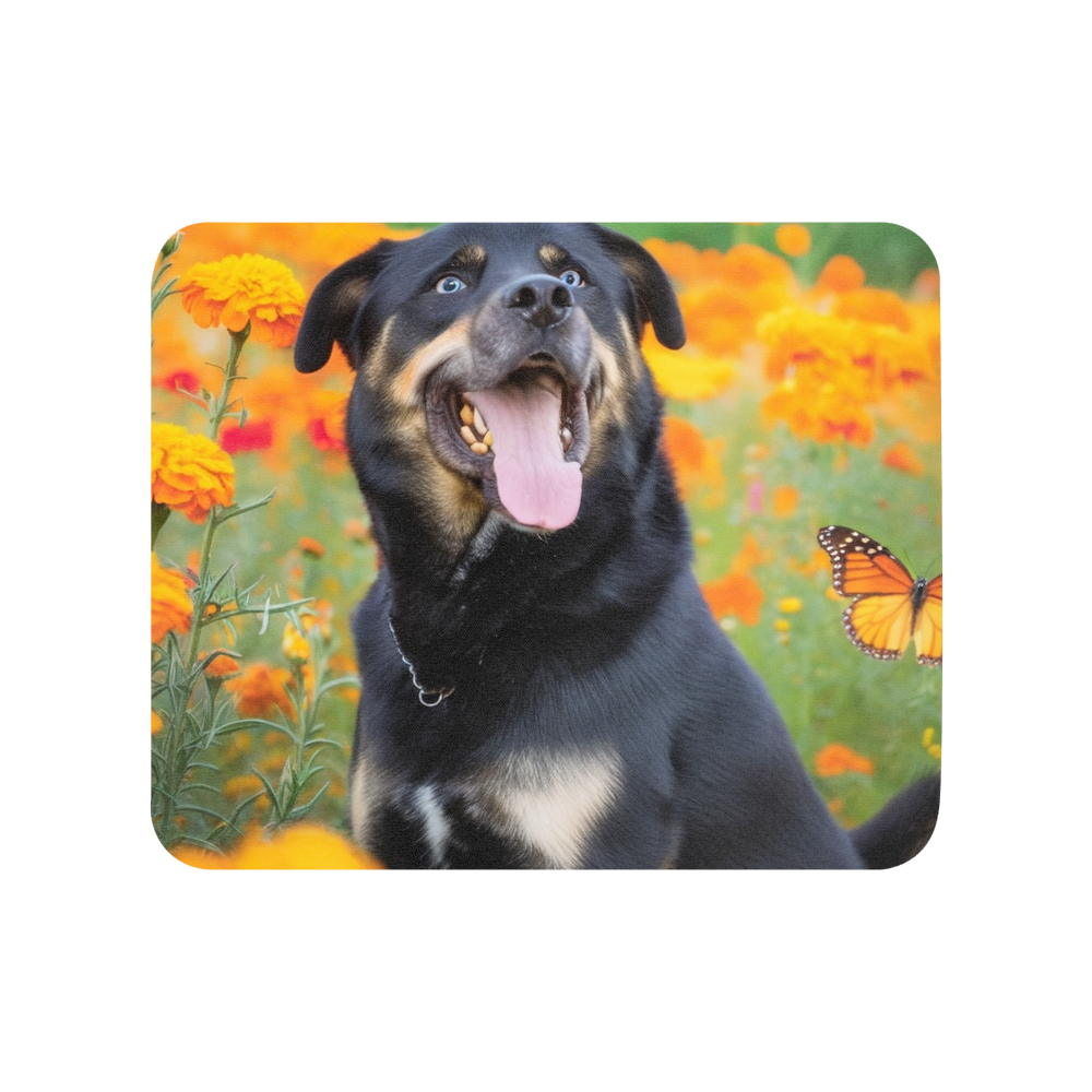 PugMug Custom Blue Mouse Pad