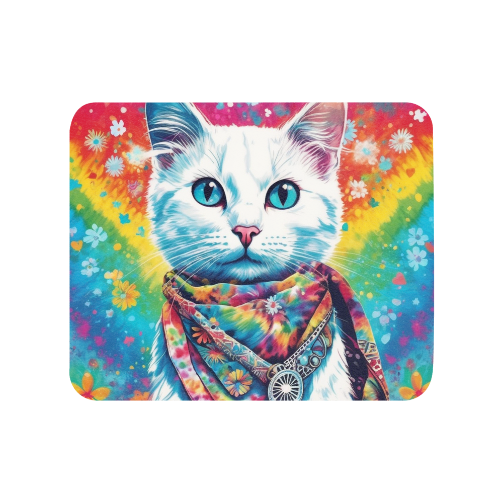 PugMug Custom White Companion Cat Mouse Pad