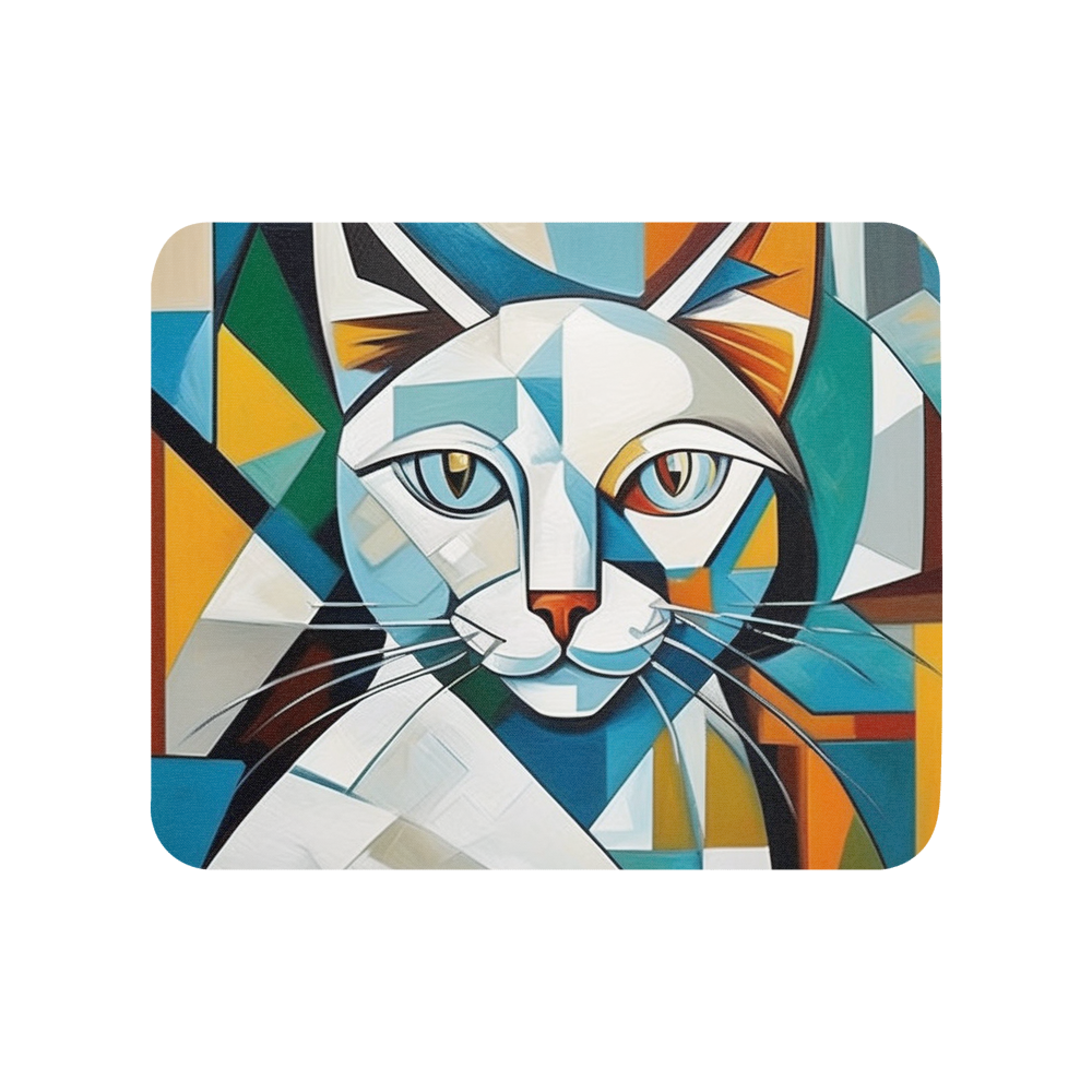 PugMug Custom White Companion Cat Mouse Pad