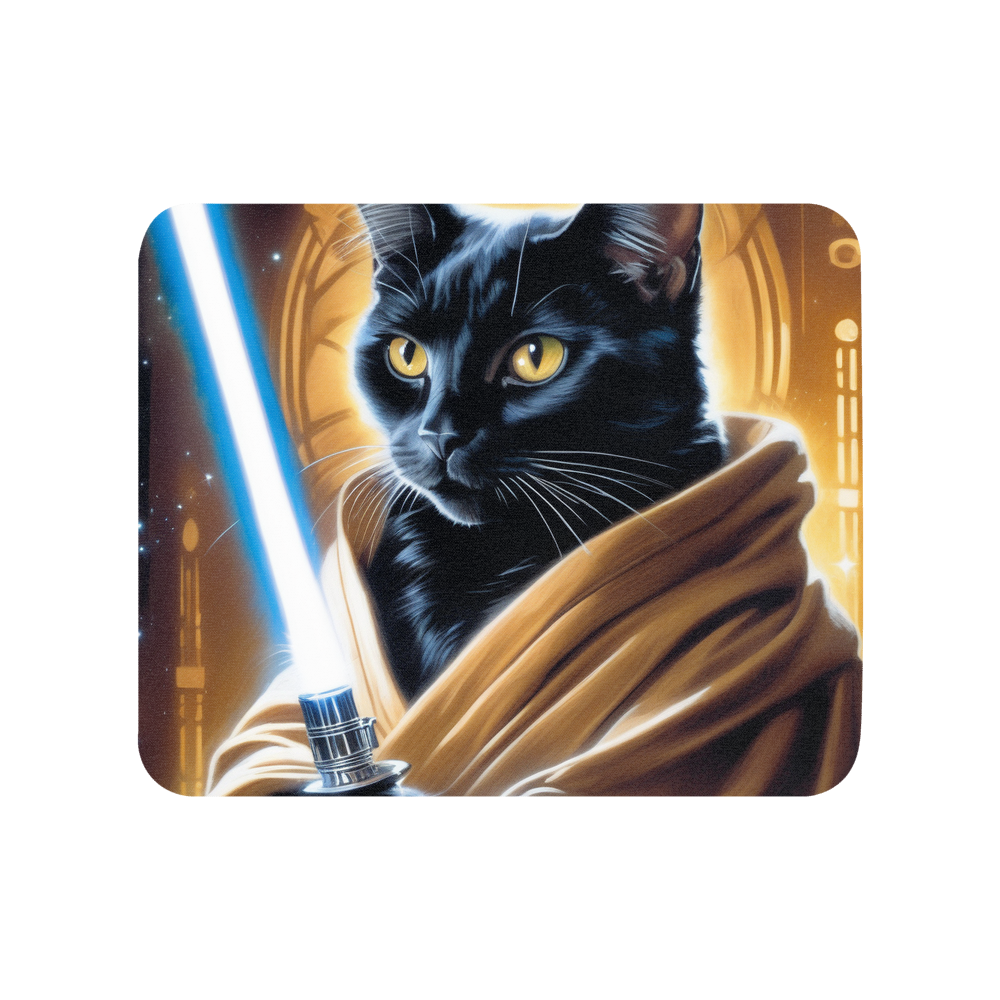 PugMug Custom Black Companion Cat Mouse Pad