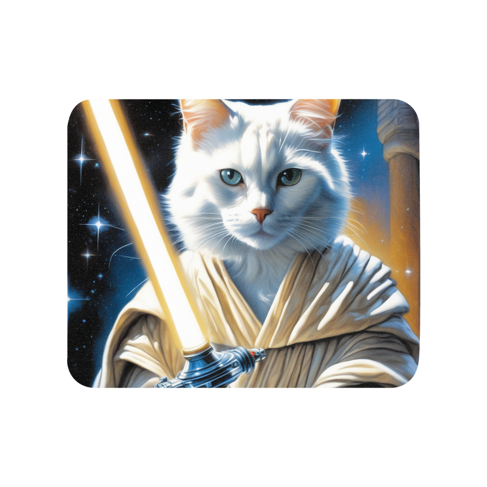 PugMug Custom White Companion Cat Mouse Pad