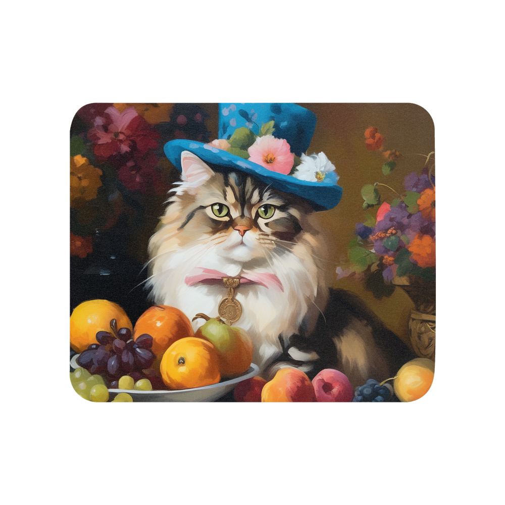 PugMug Custom Tabby Persian Cat Mouse Pad