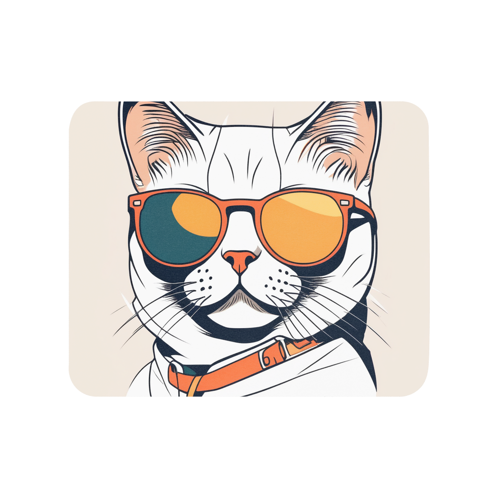 PugMug Custom White British Shorthair Cat Mouse Pad