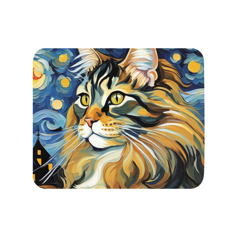 PugMug Custom Tabby Maine Coon Cat Mouse Pad
