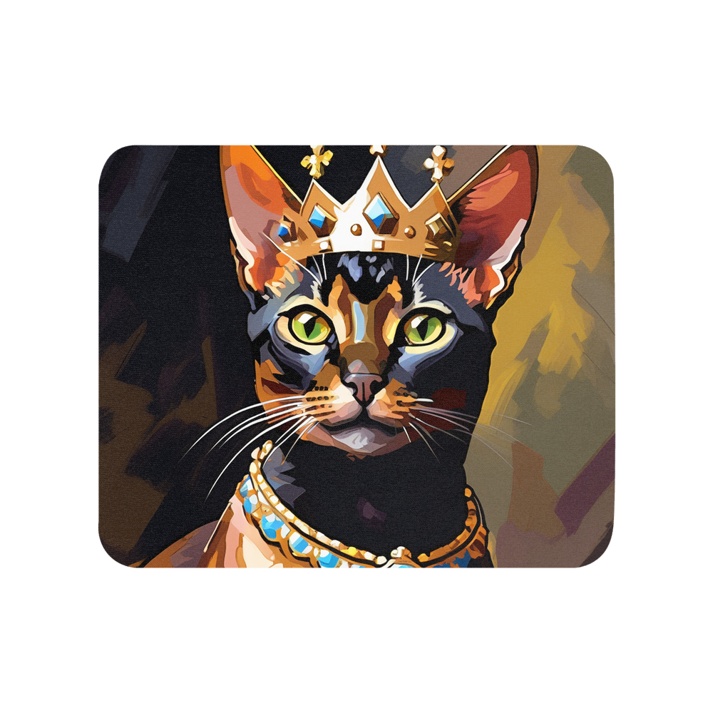 PugMug Custom Black Abyssinian Cat Mouse Pad