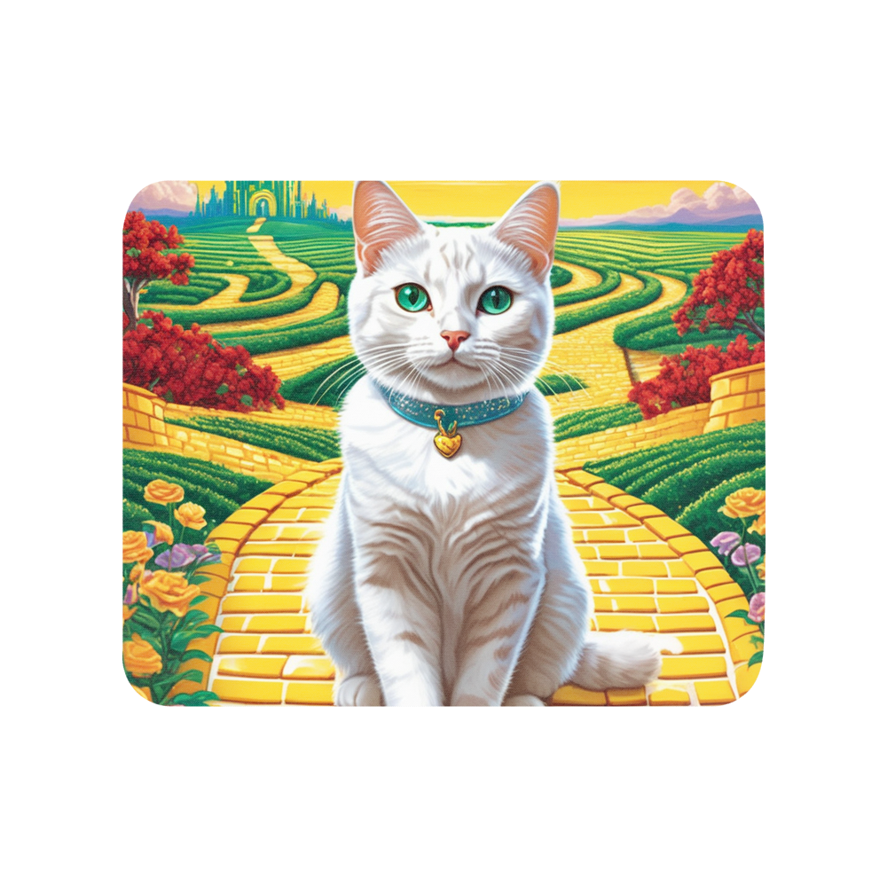 PugMug Custom White Companion Cat Mouse Pad