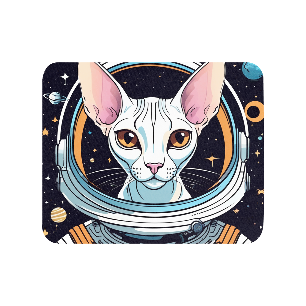 PugMug Custom White Sphynx Cat Mouse Pad