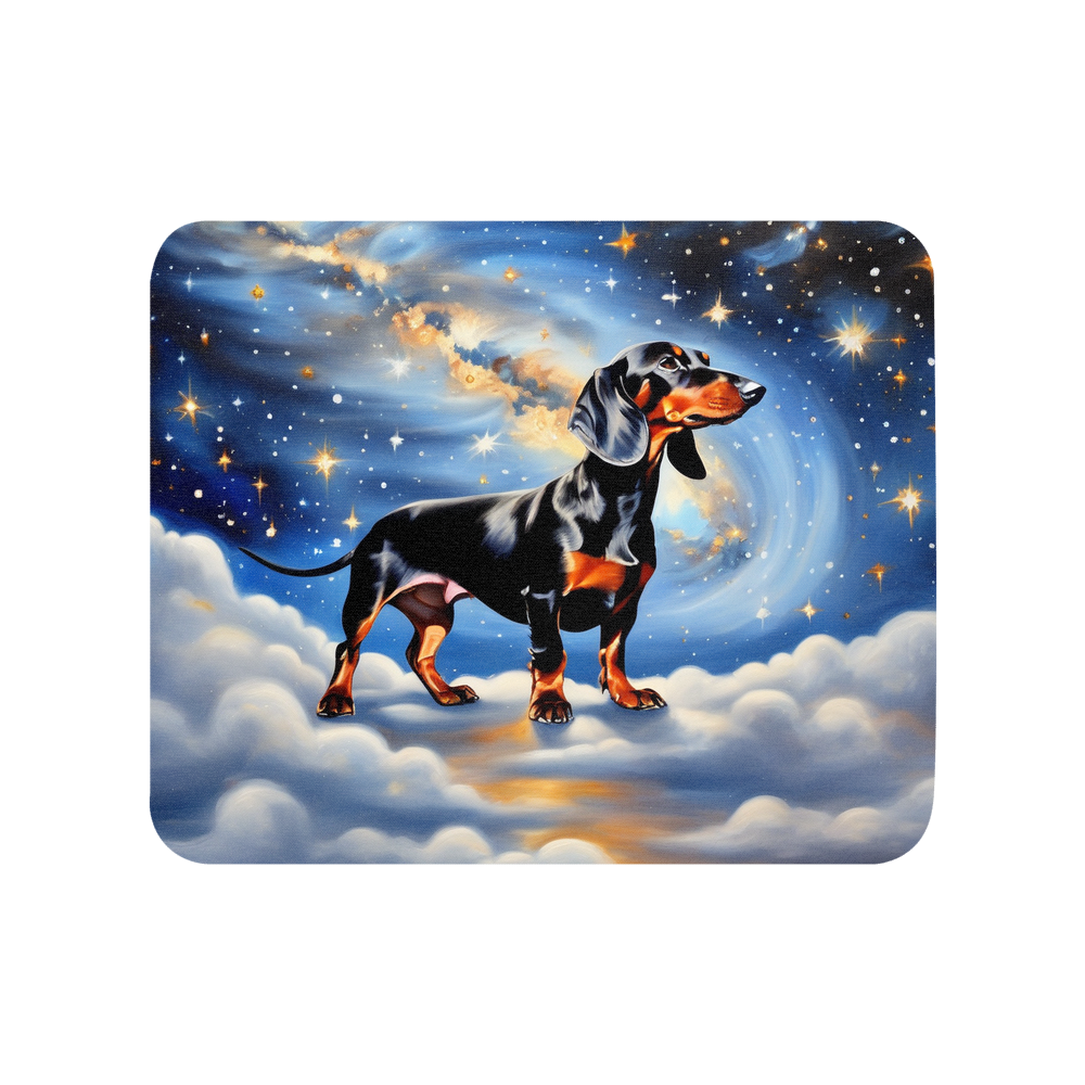 PugMug Custom Black Dachshund Mouse Pad