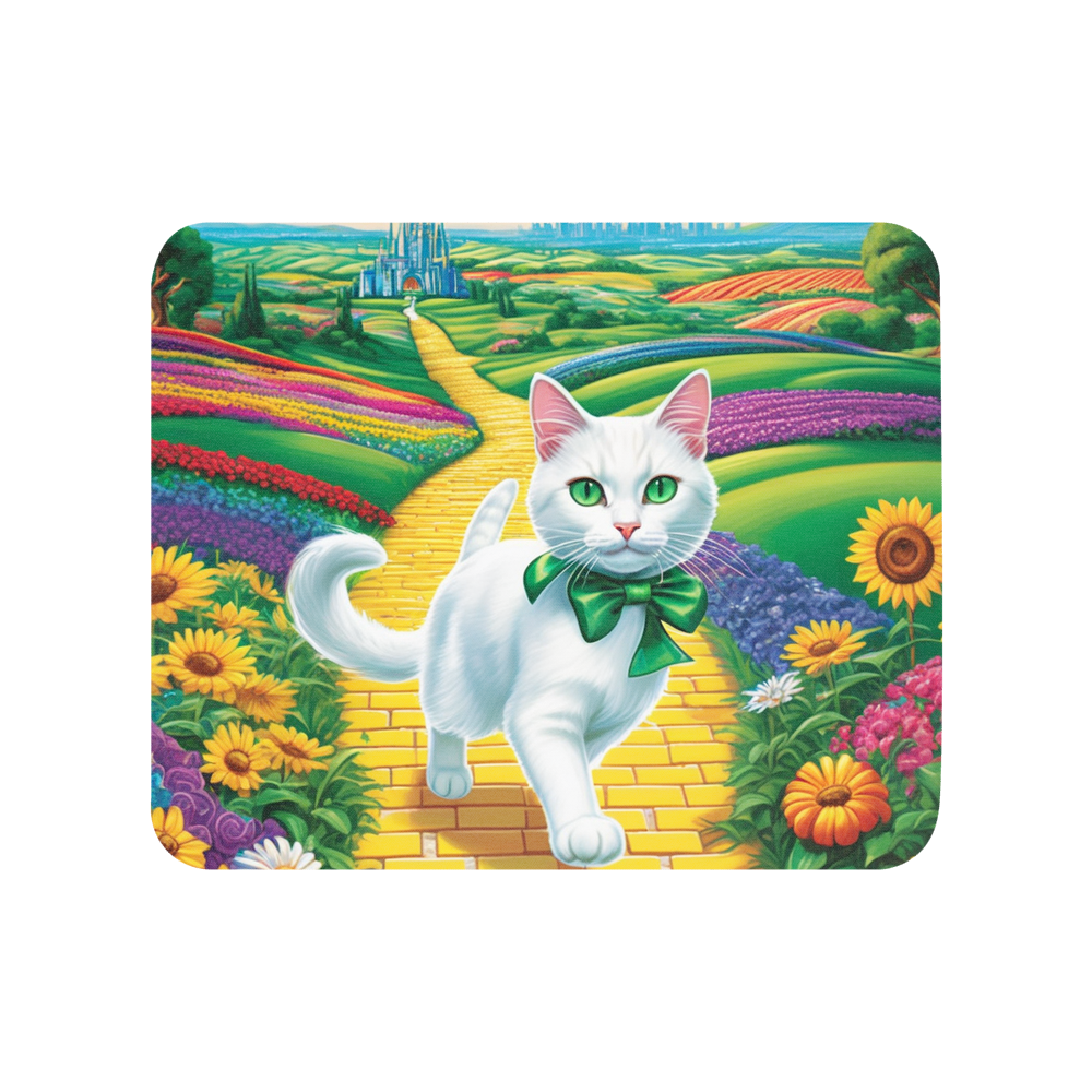 PugMug Custom White Companion Cat Mouse Pad