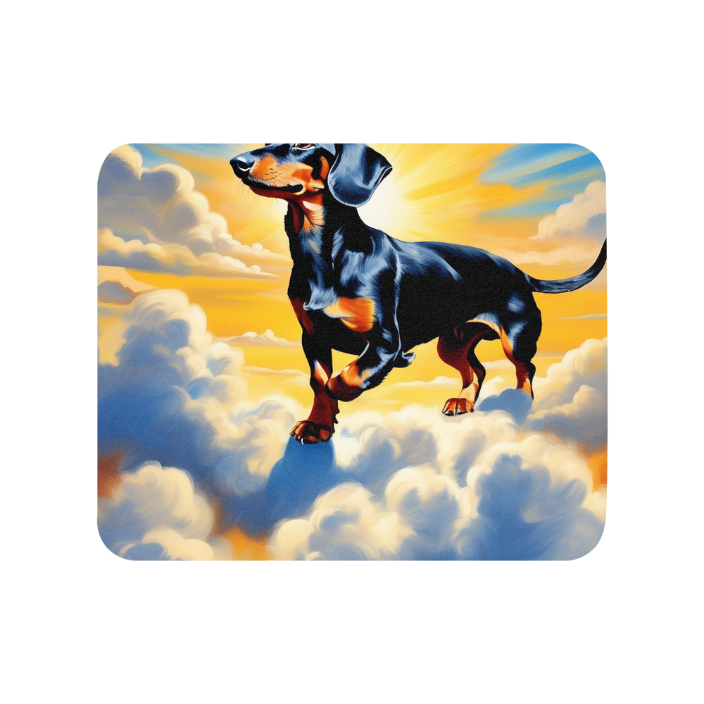 PugMug Custom Black Dachshund Mouse Pad
