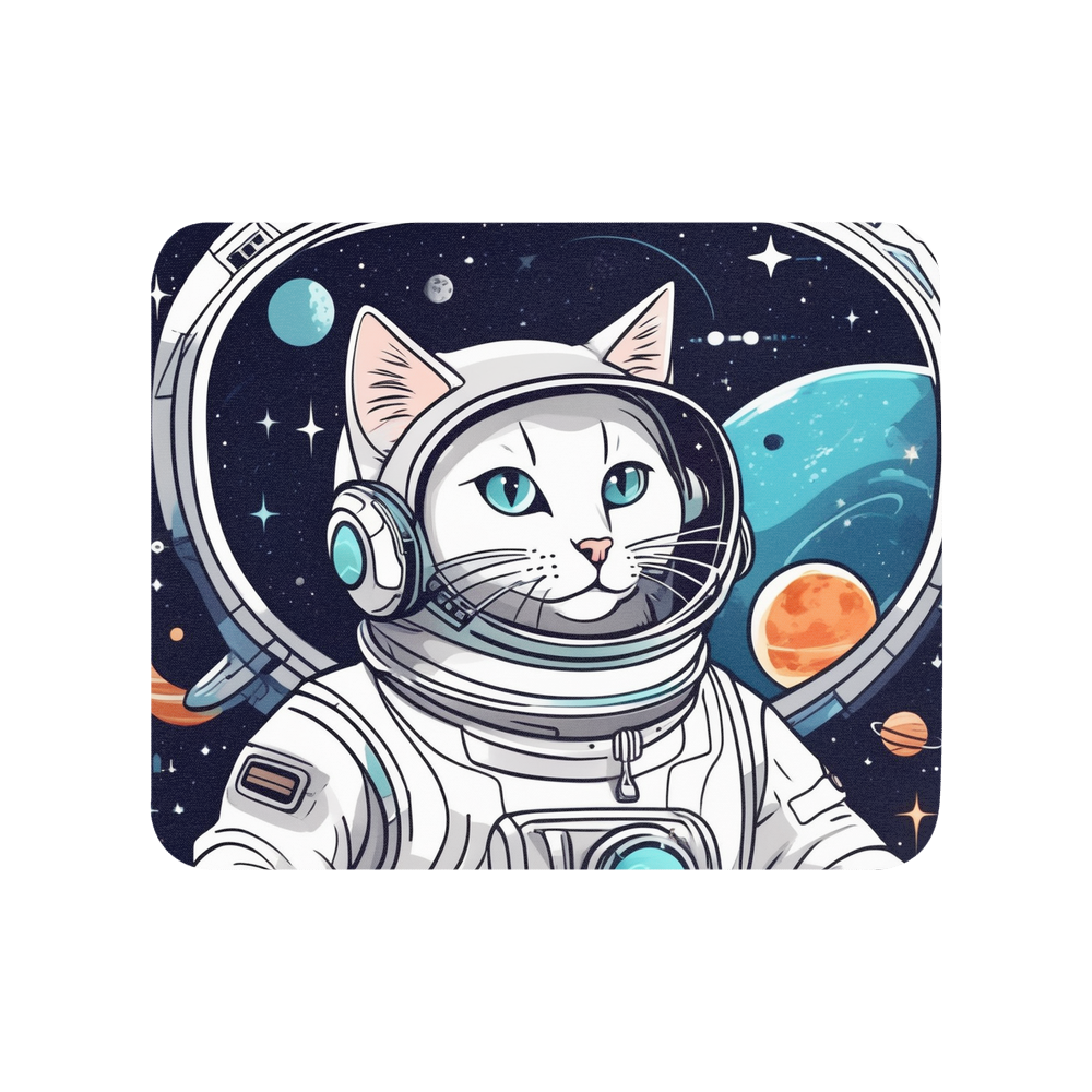 PugMug Custom White Companion Cat Mouse Pad