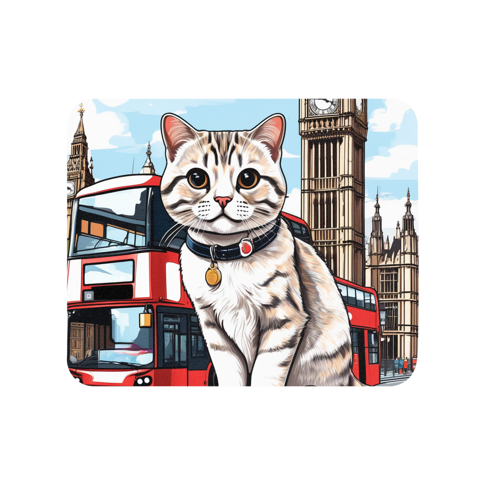 PugMug Custom Tabby Scottish Fold Cat Mouse Pad