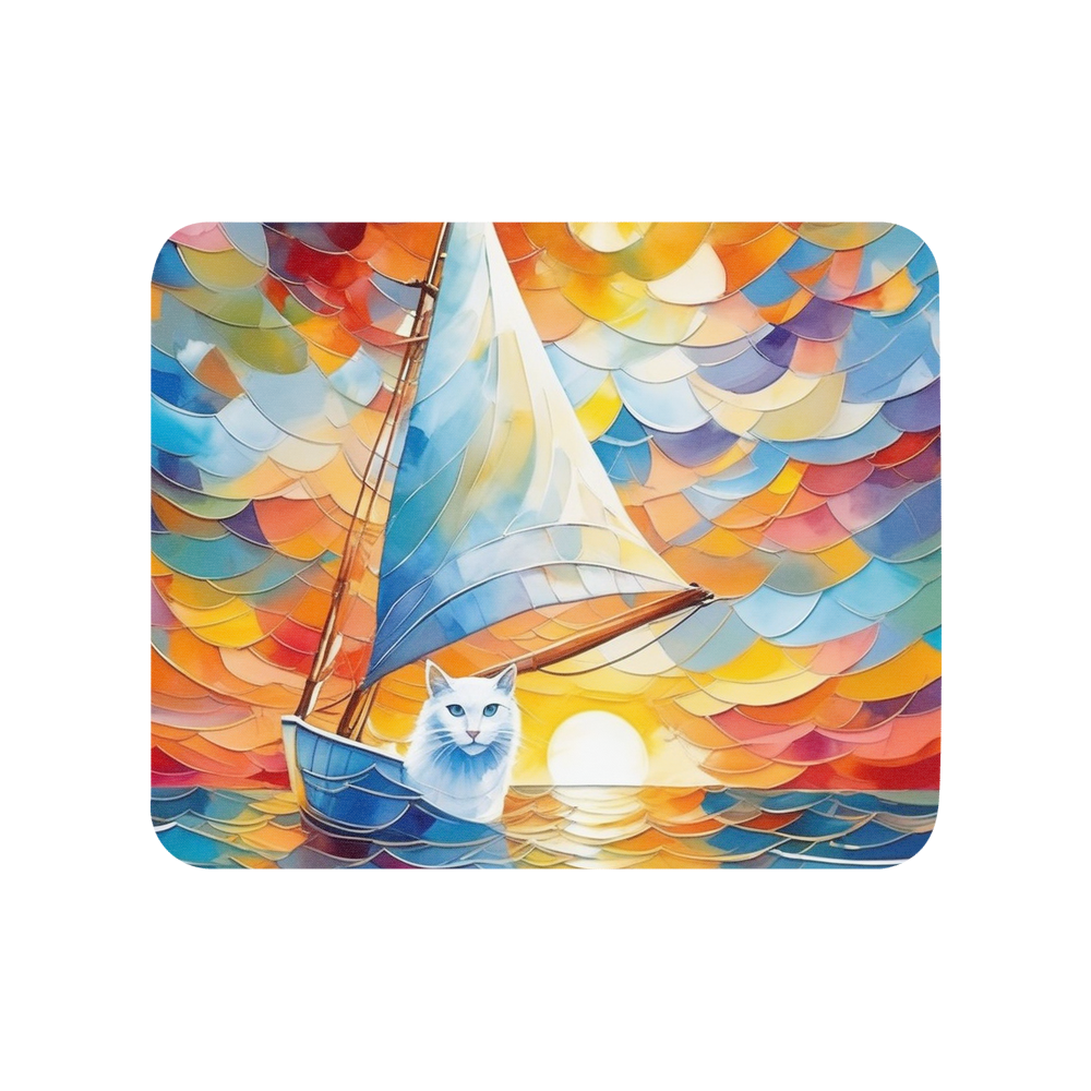 PugMug Custom White Companion Cat Mouse Pad