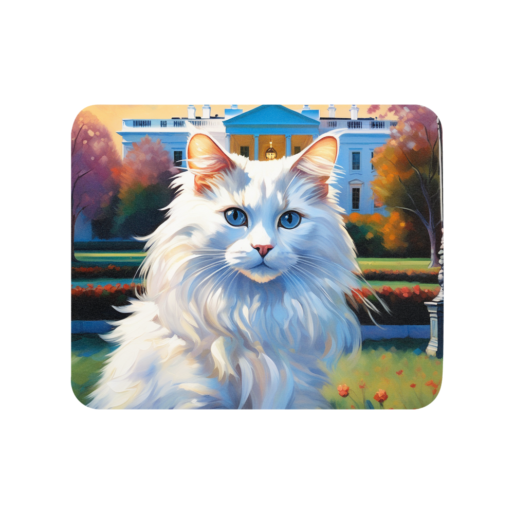 PugMug Custom White Ragdoll Cat Mouse Pad