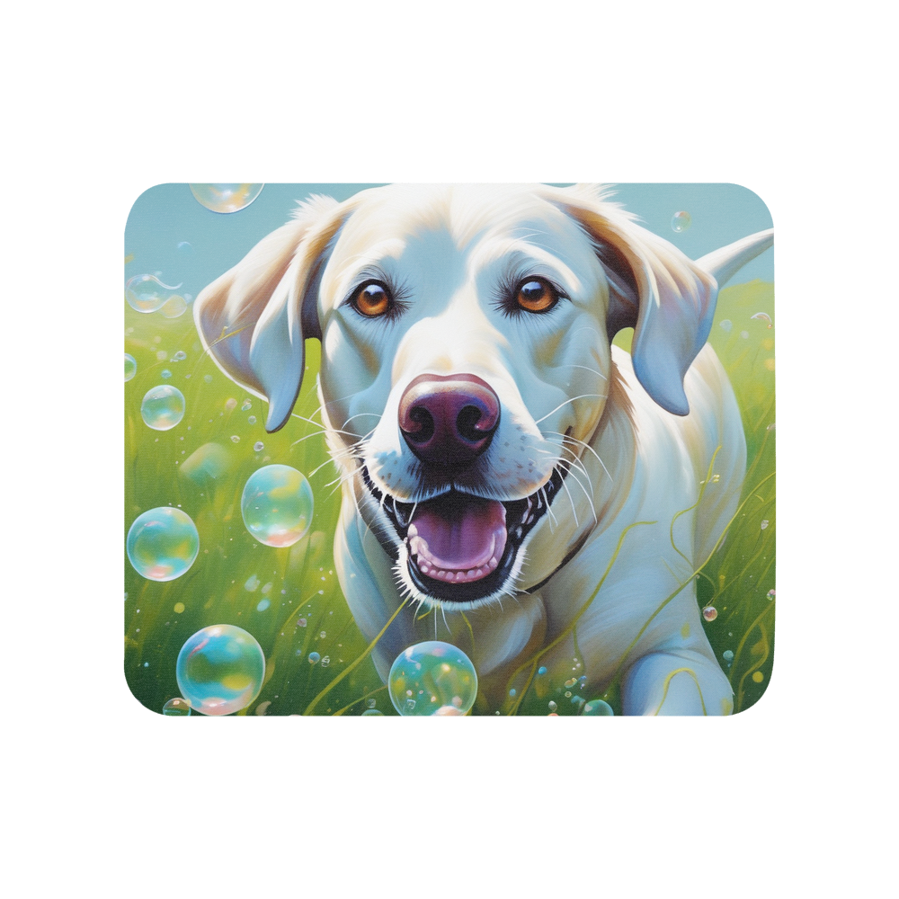 PugMug Custom White Labrador Retriever Mouse Pad