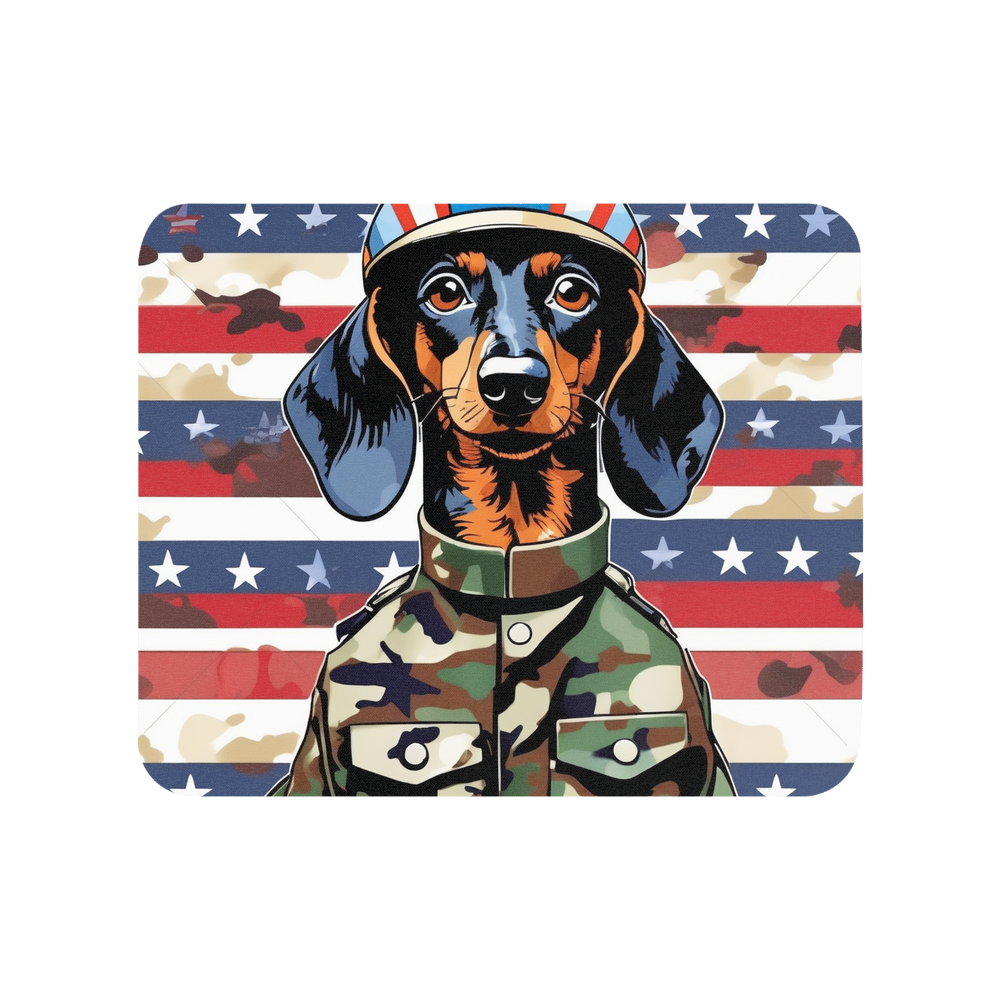 PugMug Custom Black Dachshund Mouse Pad