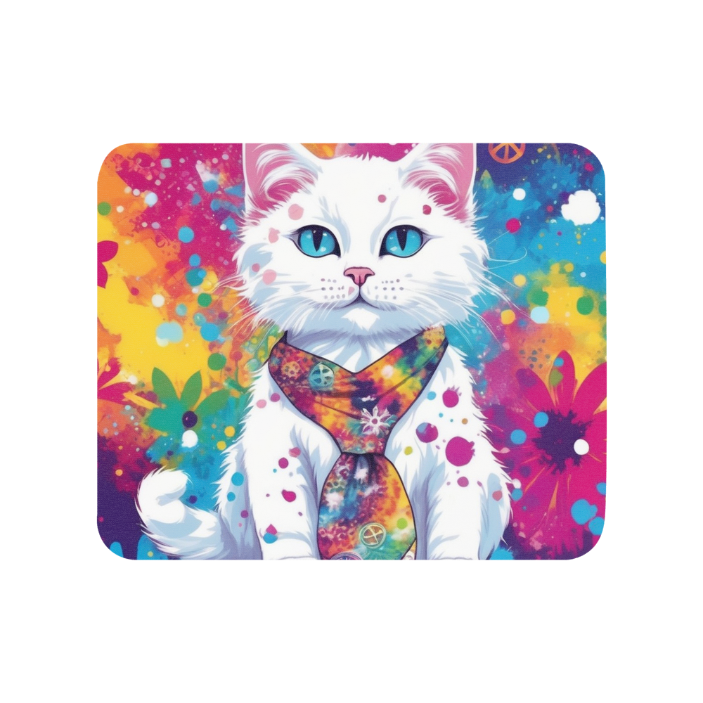 PugMug Custom White Companion Cat Mouse Pad