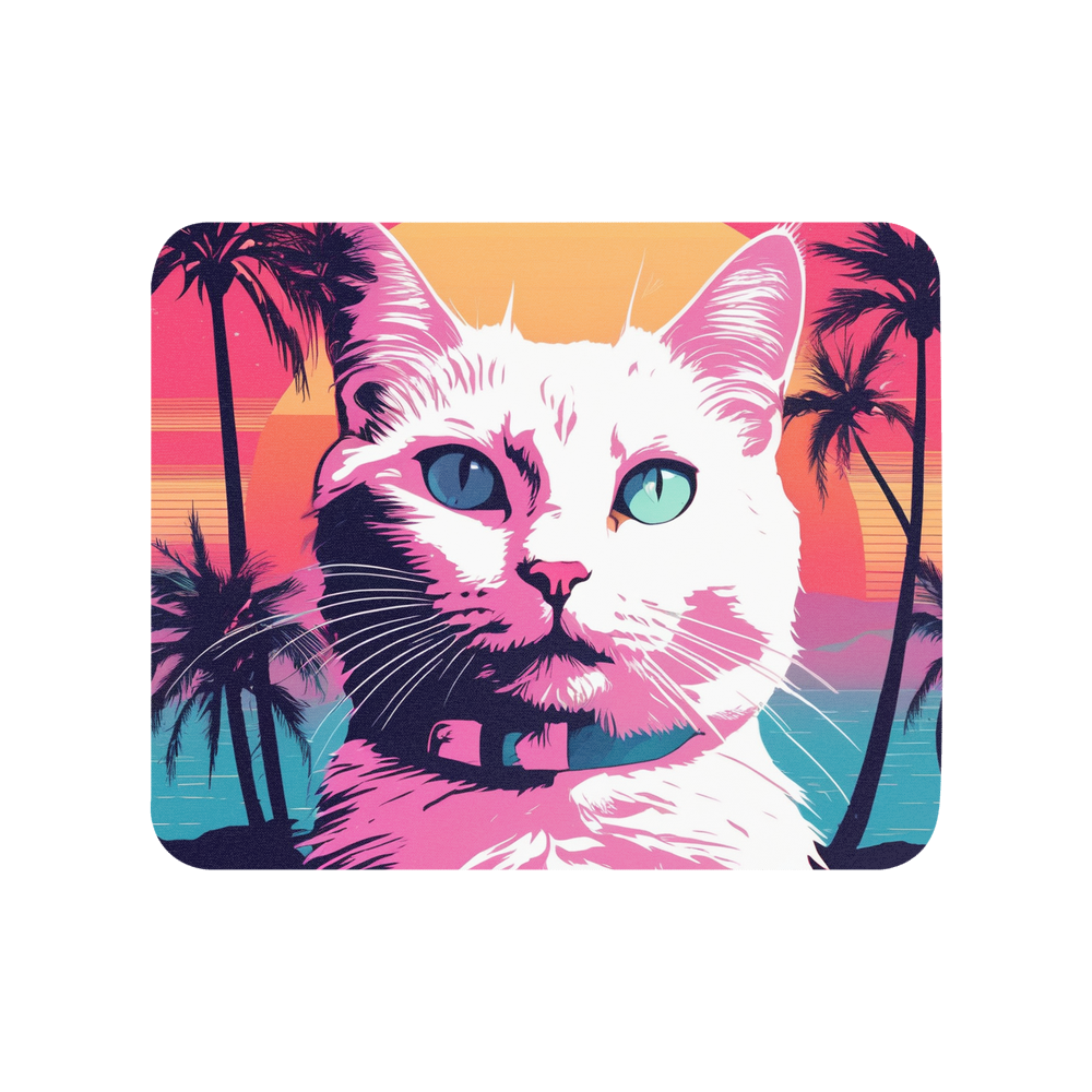 PugMug Custom White Companion Cat Mouse Pad