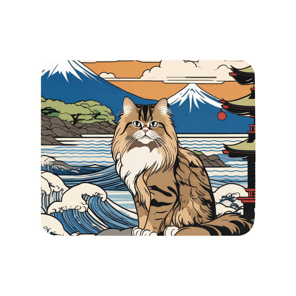 PugMug Custom Tabby Persian Cat Mouse Pad