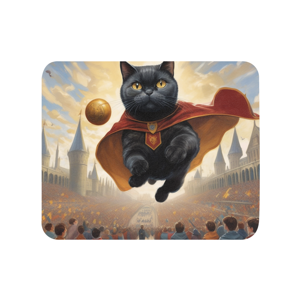 PugMug Custom Black British Shorthair Cat Mouse Pad