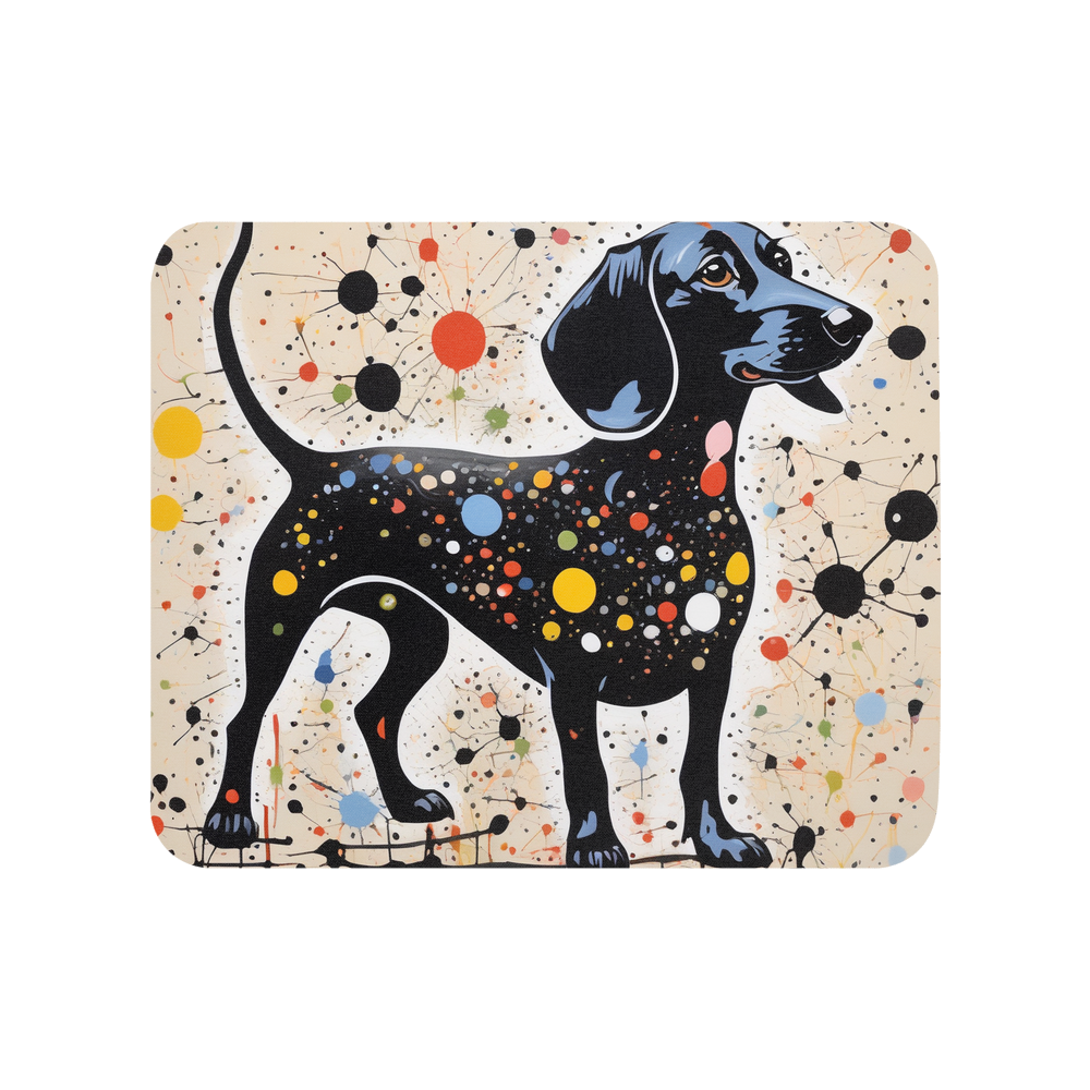 PugMug Custom Black Dachshund Mouse Pad