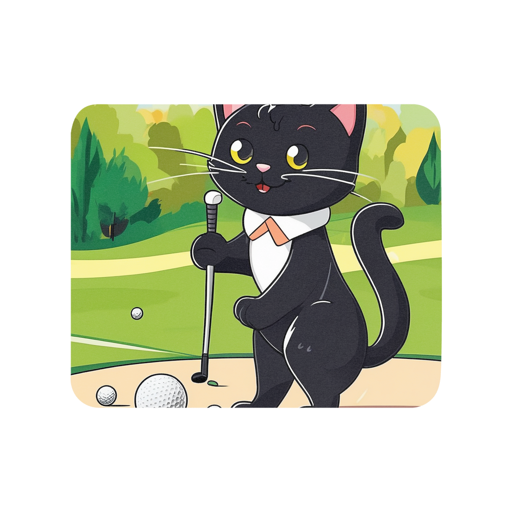 PugMug Custom Black Companion Cat Mouse Pad