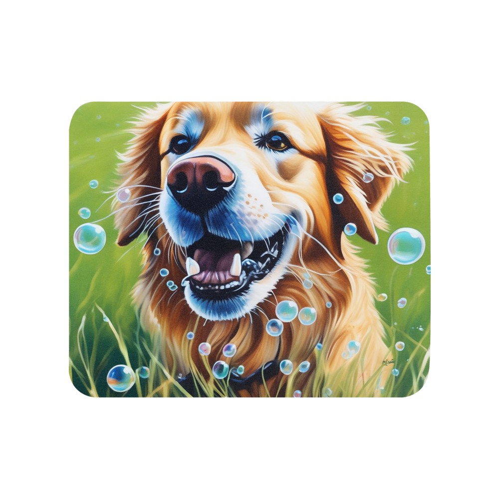 PugMug Custom Golden Retriever Mouse Pad