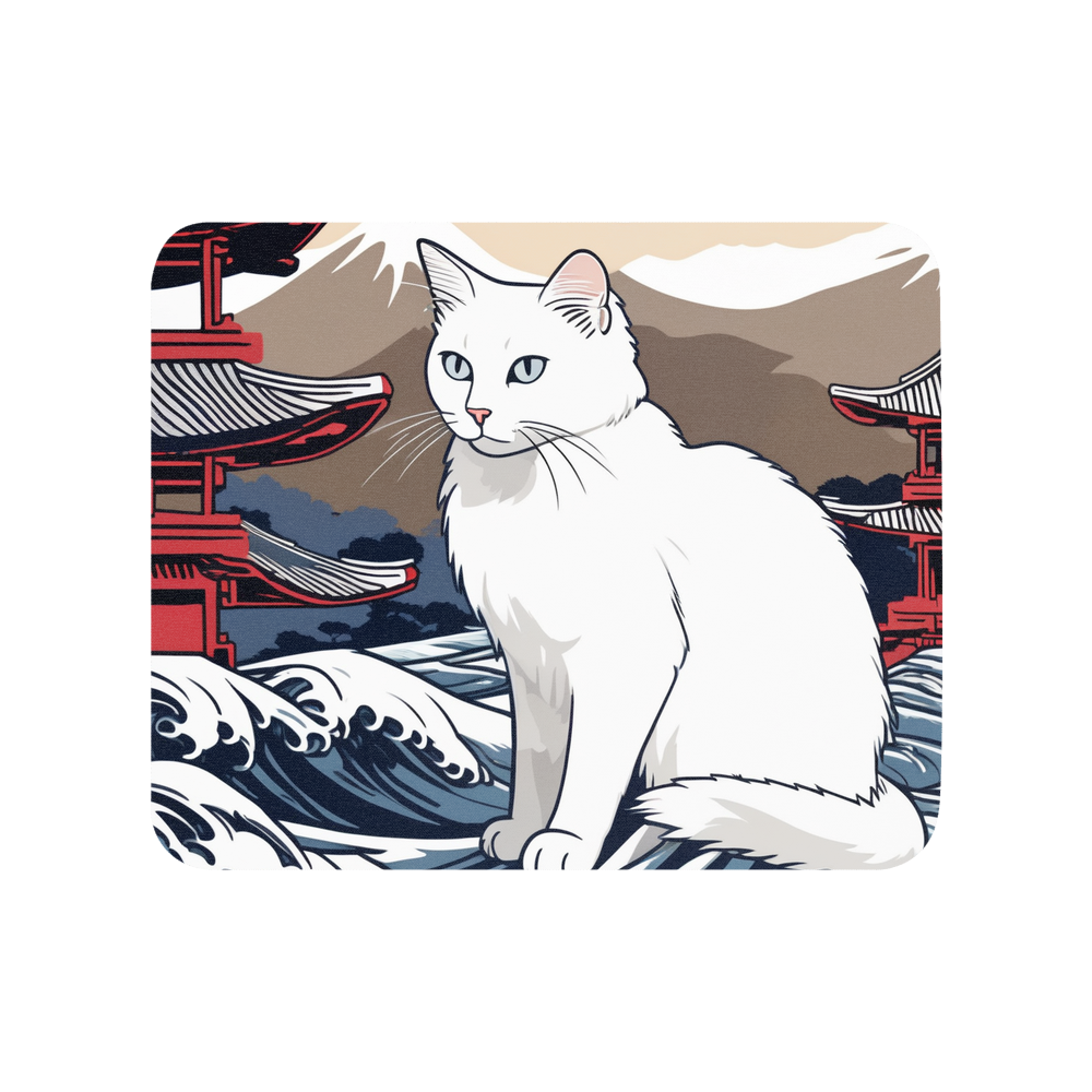 PugMug Custom White Companion Cat Mouse Pad