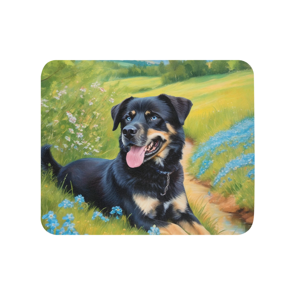 PugMug Custom Blue Mouse Pad
