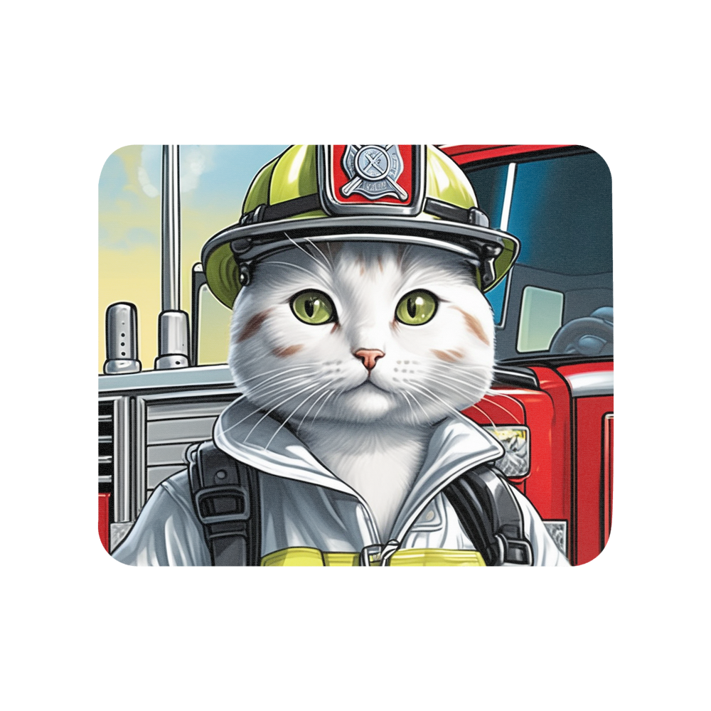 PugMug Custom White Companion Cat Mouse Pad