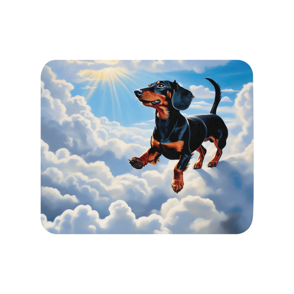 PugMug Custom Black Dachshund Mouse Pad