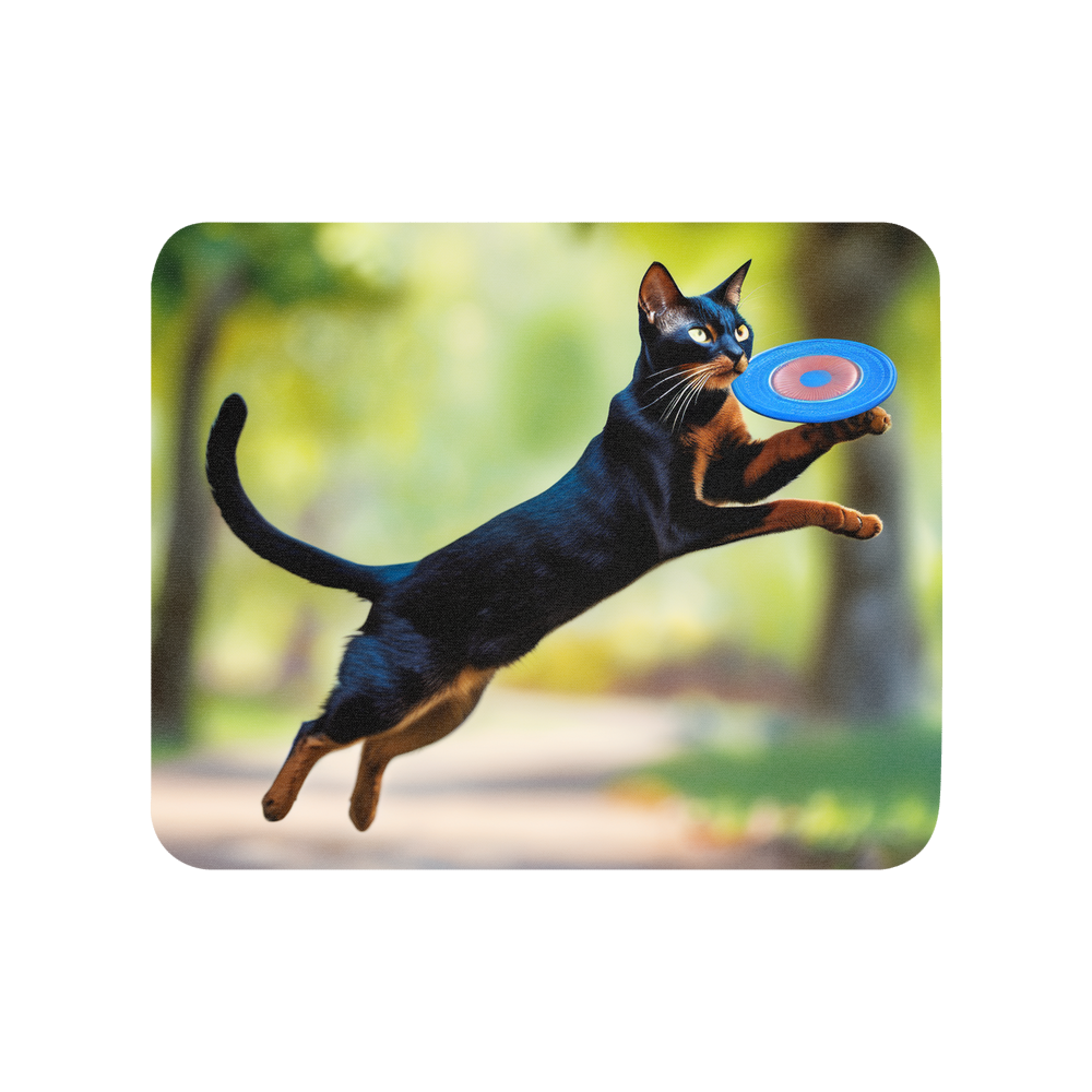 PugMug Custom Black Abyssinian Cat Mouse Pad