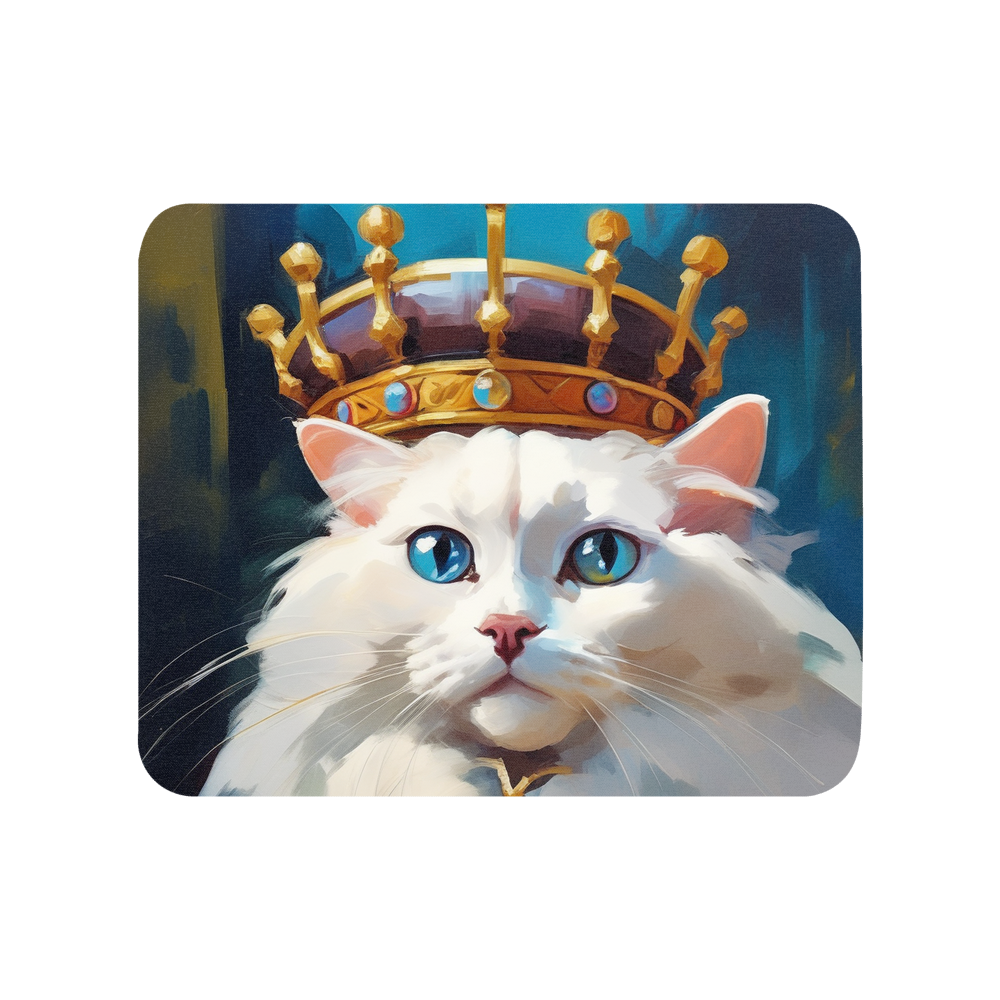 PugMug Custom White Ragdoll Cat Mouse Pad