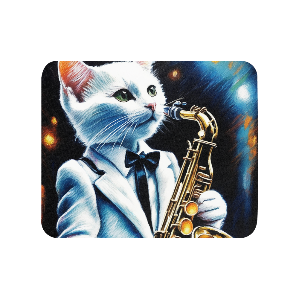 PugMug Custom White Companion Cat Mouse Pad