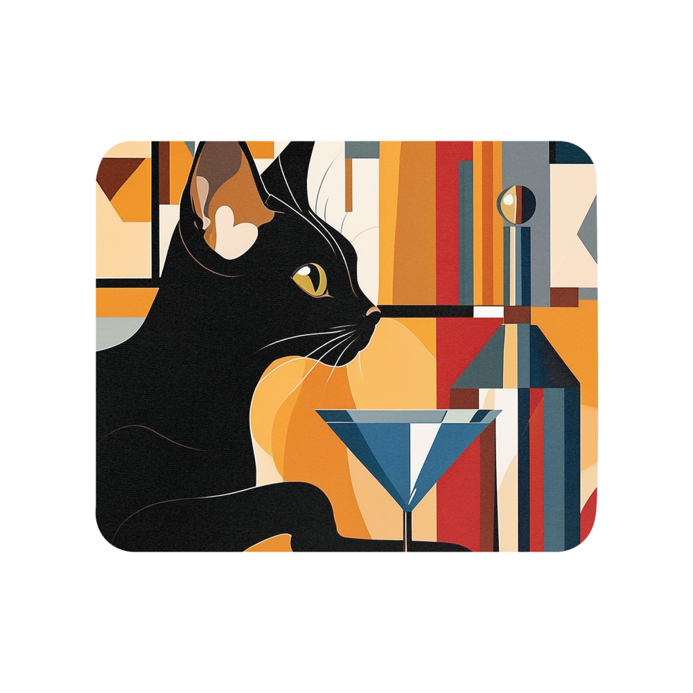 PugMug Custom Black Abyssinian Cat Mouse Pad