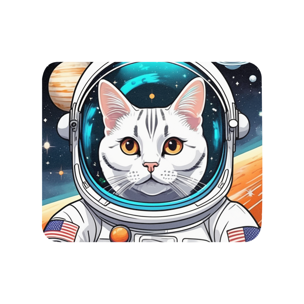 PugMug Custom White American Shorthair Cat Mouse Pad