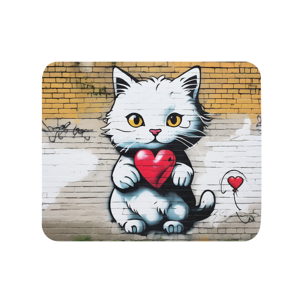 PugMug Custom White Companion Cat Mouse Pad