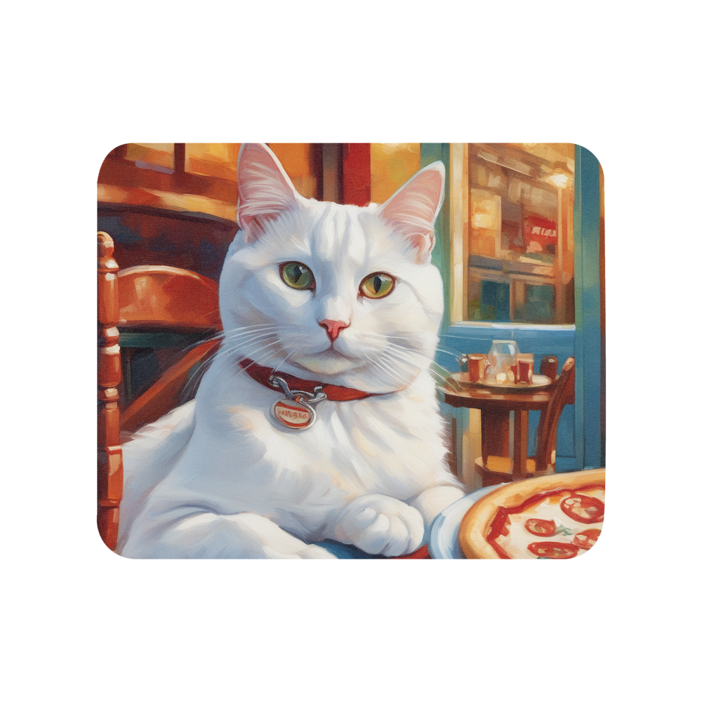 PugMug Custom White Companion Cat Mouse Pad