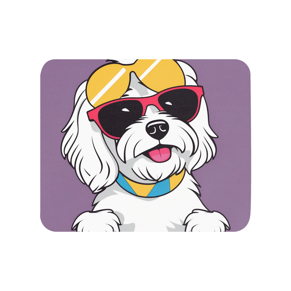 PugMug Custom White Havanese Dog Mouse Pad