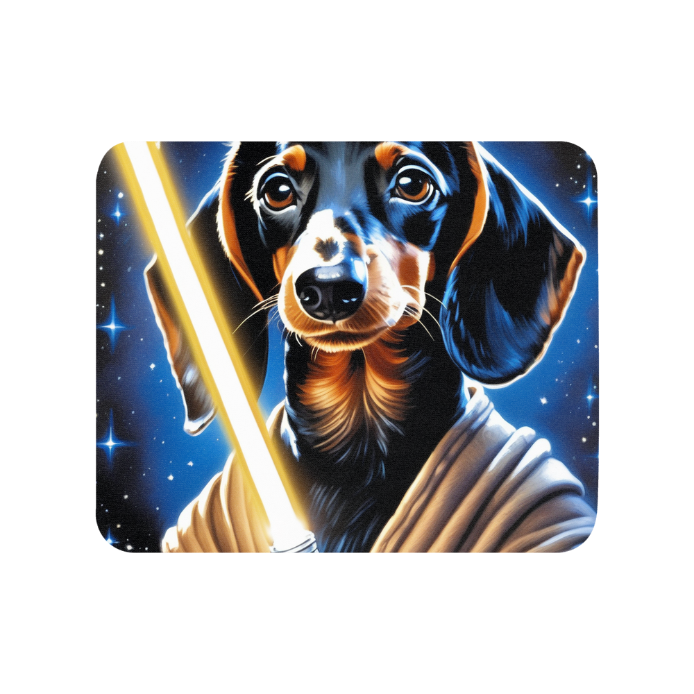 PugMug Custom Black Dachshund Mouse Pad