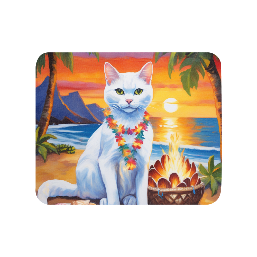 PugMug Custom White Companion Cat Mouse Pad