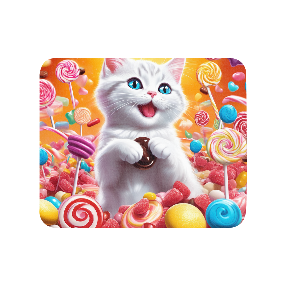 PugMug Custom White Companion Cat Mouse Pad