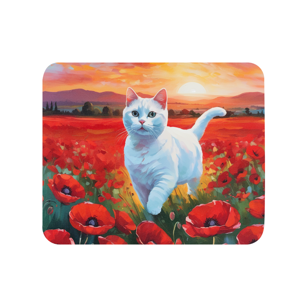 PugMug Custom White Companion Cat Mouse Pad