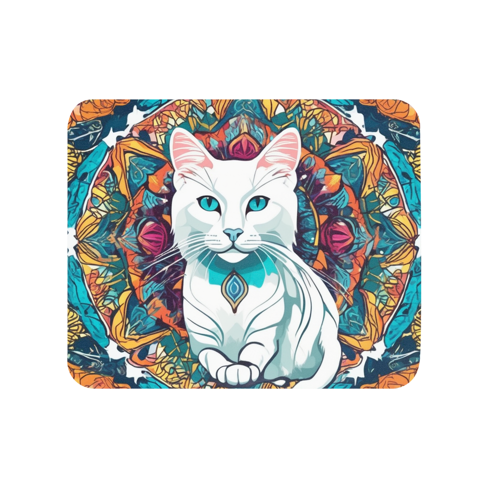 PugMug Custom White Companion Cat Mouse Pad