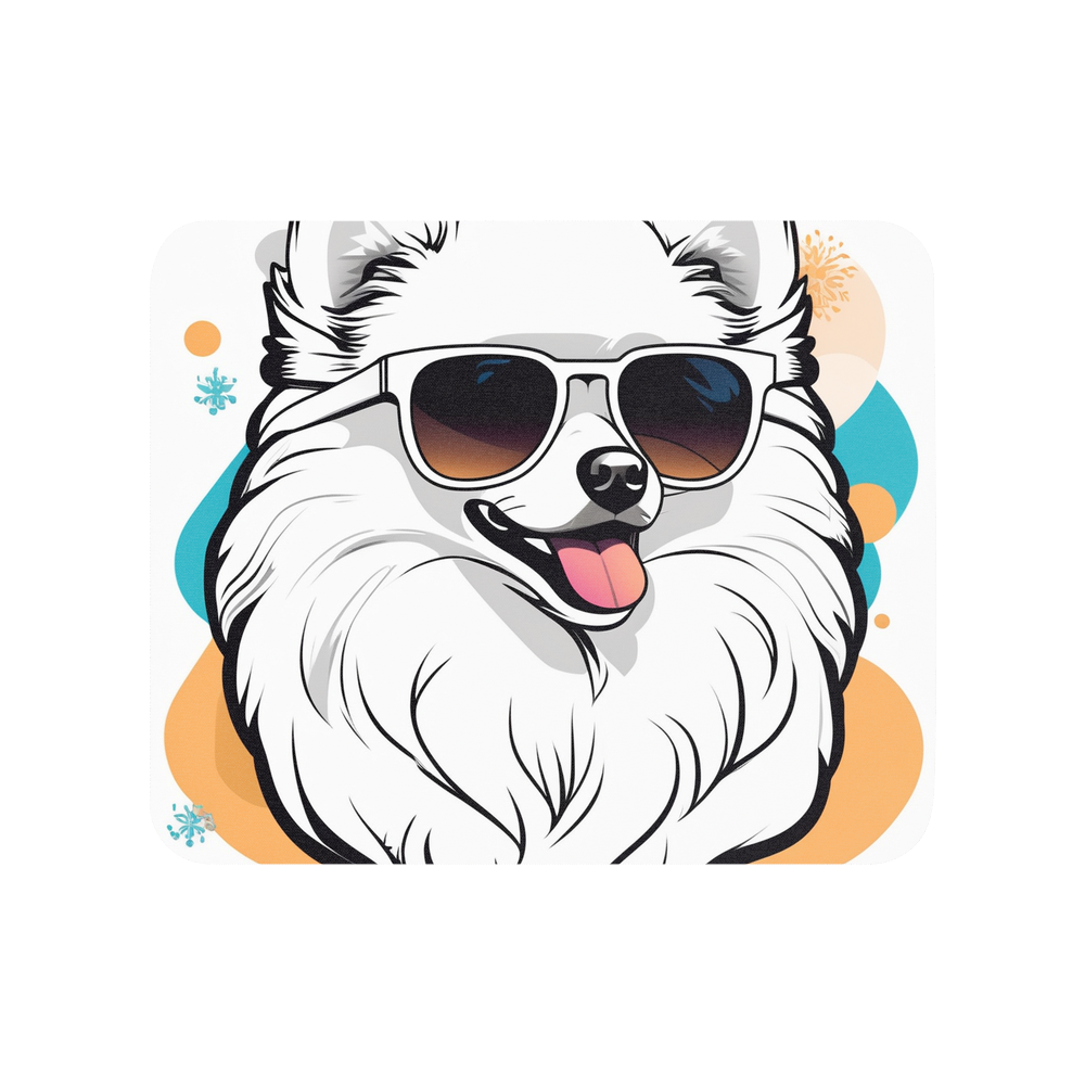PugMug Custom White Pomeranian Mouse Pad